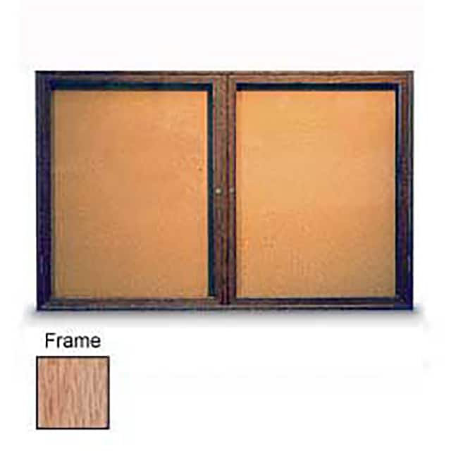 UV104WI-LTOAK-CORK 60"W X 36"H 2-DOOR ILLUMINATED C