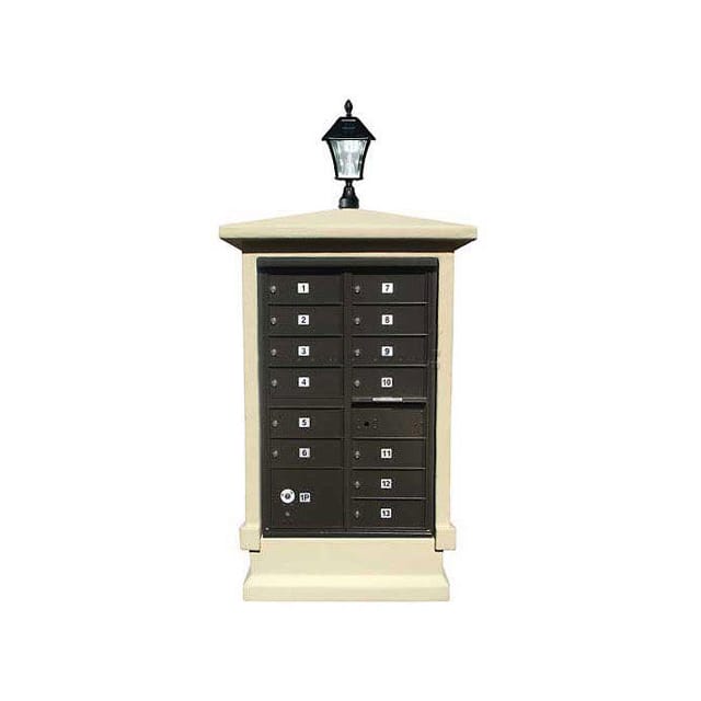 STUCOL-SHRT-SS-SL STUCCO CBU MAILBOX CENTER, SHORT