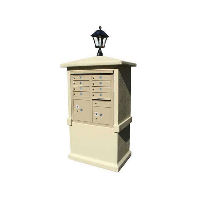 STUCOL-TALL-SS-SL STUCCO CBU MAILBOX CENTER, TALL