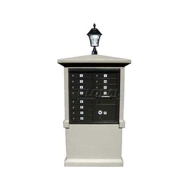 STUCOL-TALL-GY-SL STUCCO CBU MAILBOX CENTER, TALL