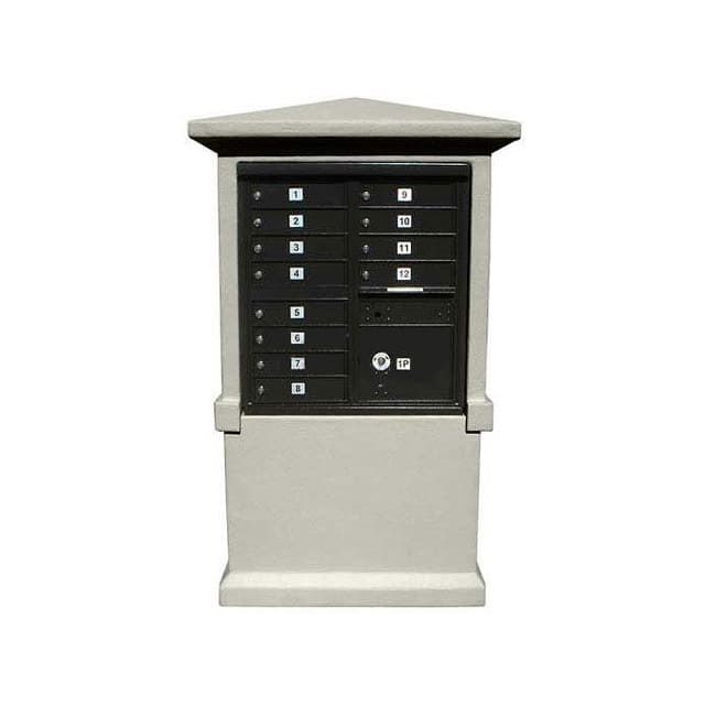 STUCOL-TALL-NP DECORATIVE STUCCO CBU MAILBOX CE