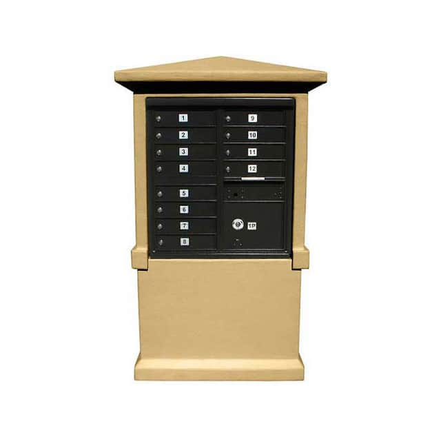 STUCOL-TALL-BT DECORATIVE STUCCO CBU MAILBOX CE