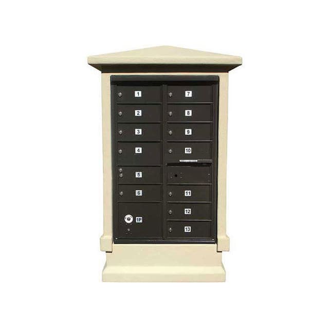 STUCOL-SHRT-SS DECORATIVE STUCCO CBU MAILBOX CE