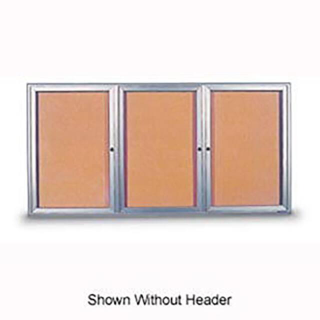 UV7016-SATIN-CORK 96"W X 48"H 3-DOOR INDOOR ENCLOS