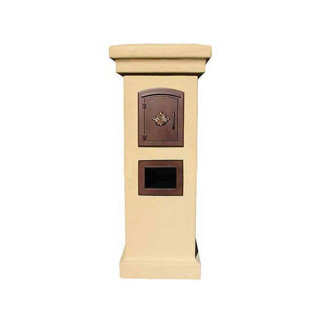 STUCOL-1402-BT-BZ MANCHESTER STUCCO LOCKING COLUMN