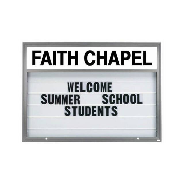 MBM5070BA SINGLE SIDED MARQUEE W/ HEADER B