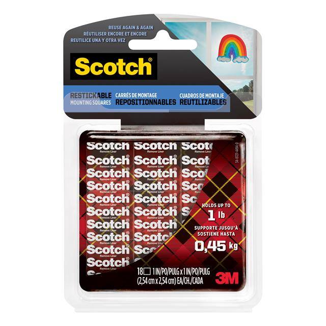 R100S-ESF SCOTCH RESTICKABLE MOUNTING SQUA