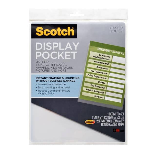 WL854C SCOTCH DISPLAY POCKETS WL854C, 8