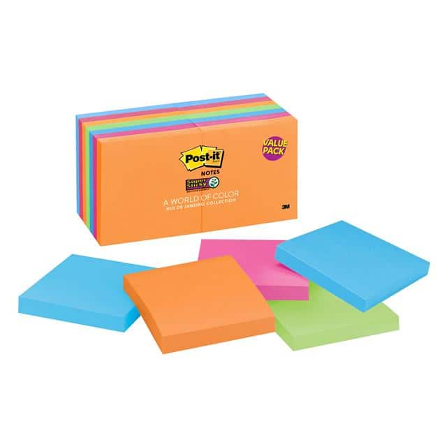 654-1260-SSAU POST-IT SUPER STICKY NOTES 654-1
