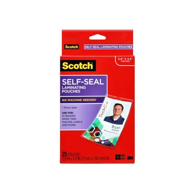 LS852G SCOTCH ID BADGE/TAG PROTECTORS L