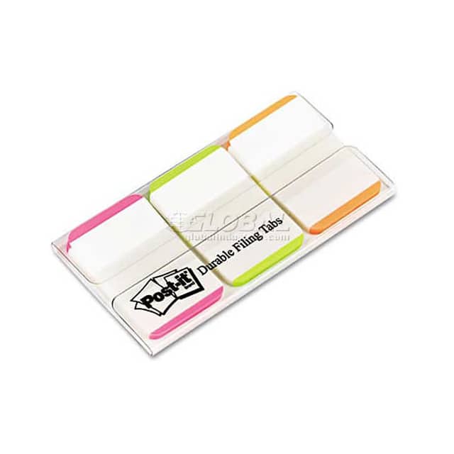 70005016236 DURABLE TABS, 1X1.5", PINK/GREEN