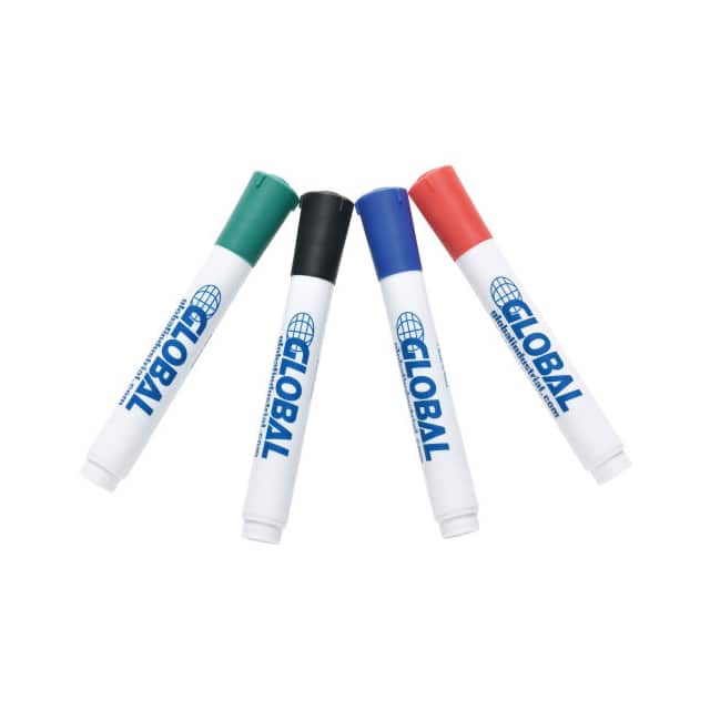 MARKERS4 DRY ERASE MARKER, 4 PACK (GREEN,