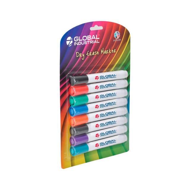 TWWM-8 DRY ERASE MARKERS, BULLET TIP, A
