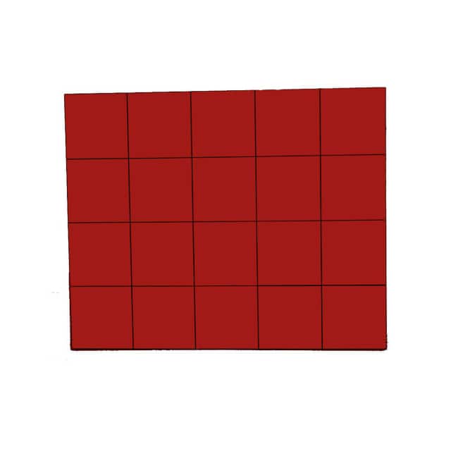 FI-223 3/4" RED MAGNETIC SQUARES 20/PK