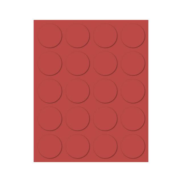 FI-123 3/4" RED MAGNETIC CIRCLES 20/PK