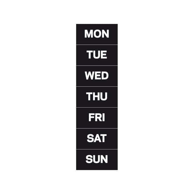FM1007 MAGNETIC DAYS OF THE WEEK