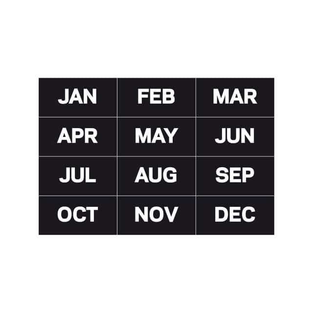 FM1108 MAGNETIC MONTHS OF THE YEAR