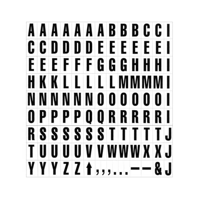 PFA-21 MAGNETIC LETTERS, 120-PIECE SET