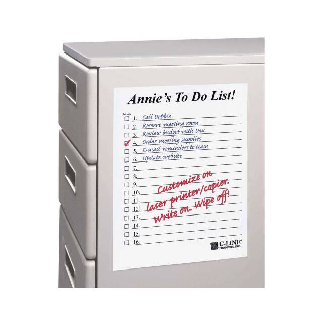 57911 PEEL AND STICK DRY ERASE SHEETS,