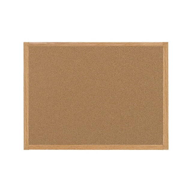 MC070014231 CORK BULLETIN BOARD 36X24", OAK