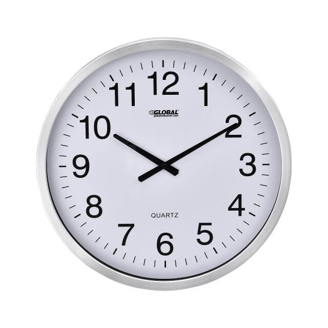 695321 20" WALL CLOCK, ALUMINUM FRAME