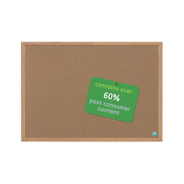 SB0420001233 EARTH CORK BOARD, OAK FRAME, 36"