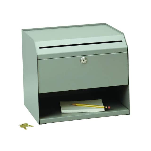 B442975 DESK SIZE SUGGESTION BOX, STEEL