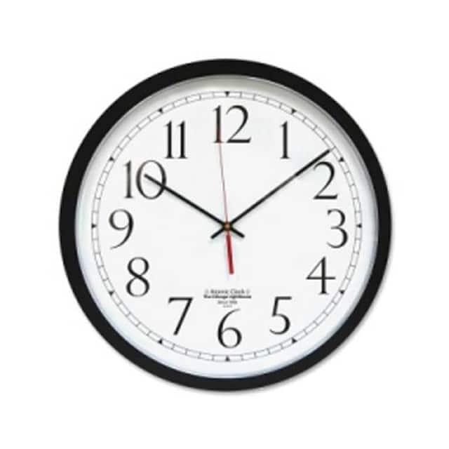 67403306 THE ATOMIC CLOCK 16.5" BLACK