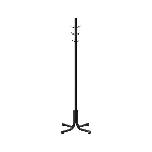 695310 69-1/2"H STEEL COAT TREE, BLACK