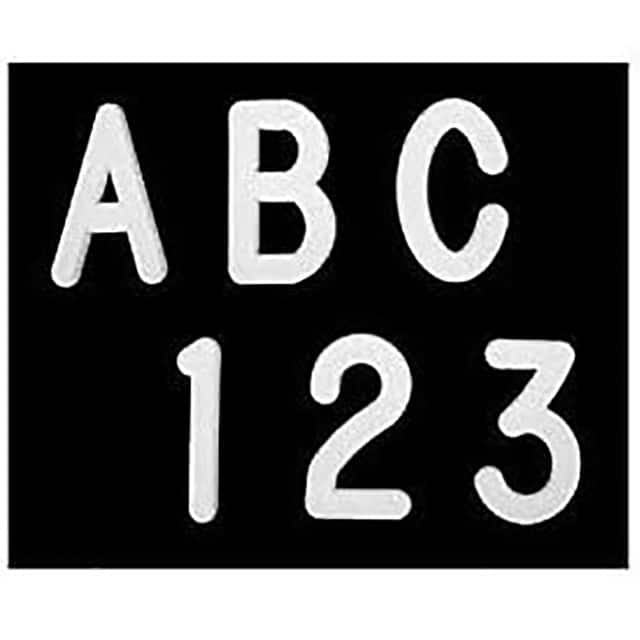 UV52309 1" LETTERS, 435 PIECES