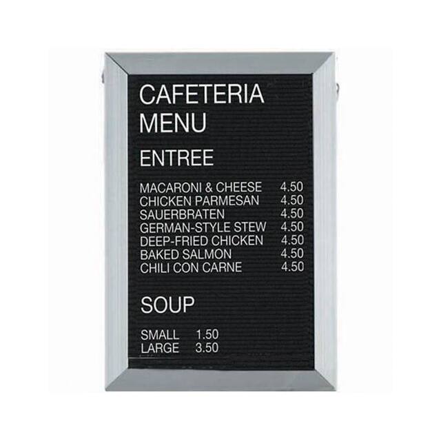 BOFD1812 ALUMINUM FRAMED LETTER BOARD MES