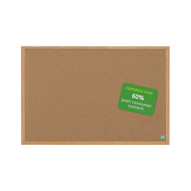 SB0720001233 EARTH CORK BOARD, OAK FRAME, 48"