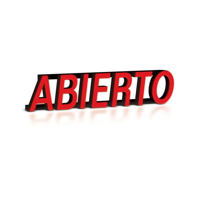 AD-01-RC ABIERTO LED SIGN, 23-1/2"W X 6"H