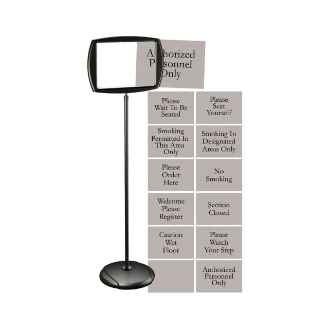 SIG05050505 ADJUSTABLE SIGN STAND, 15"W X 65