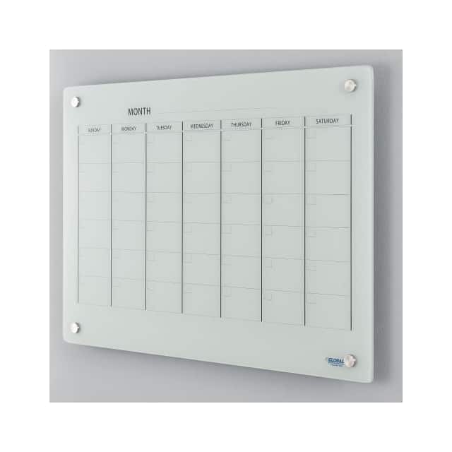 695510 36"W X 24"H GLASS CALENDARBOARD,