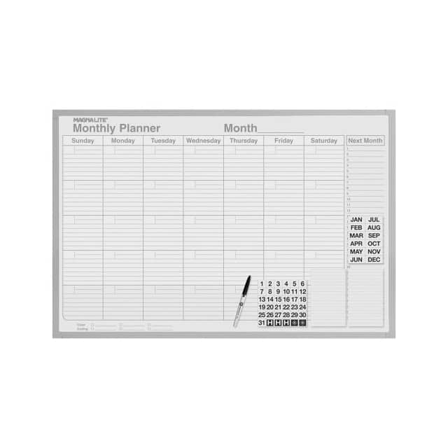 ML-231 MONTHLY PLANNER KIT, 24X36", 36
