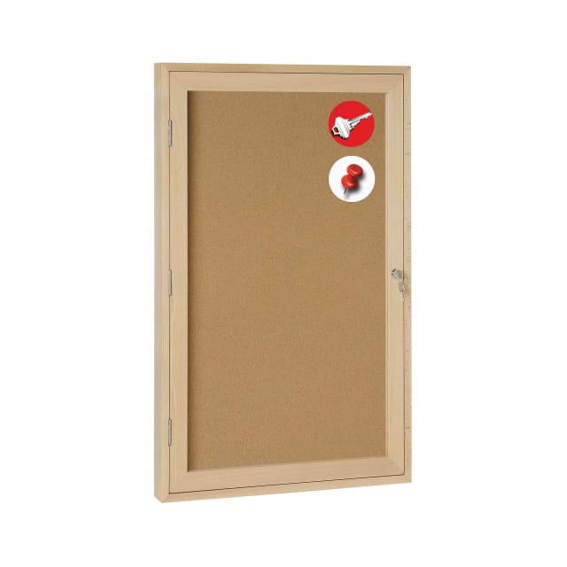 B1141363 CORK BULLETIN ENCLOSED CABINET,