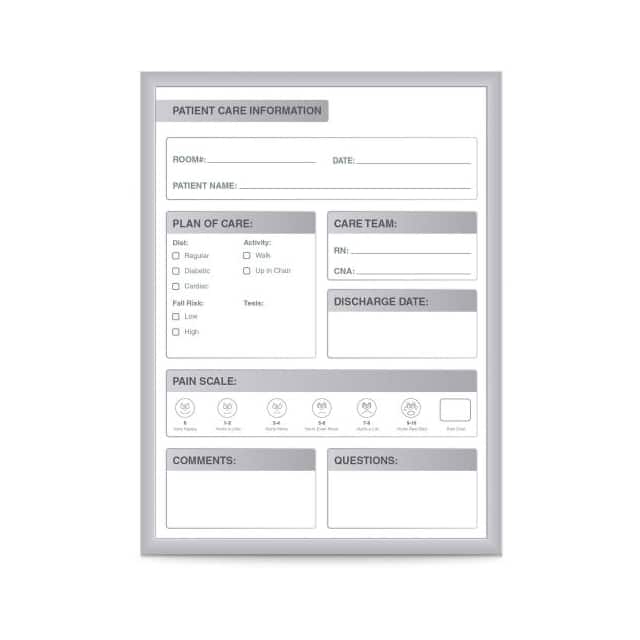 GRPM211P-23 PATIENT ROOM 24X36"BOARD, STEEL