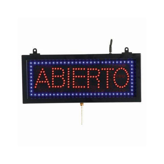 ABI08S SMALL SPANISH LED SIGN ABIERTO (