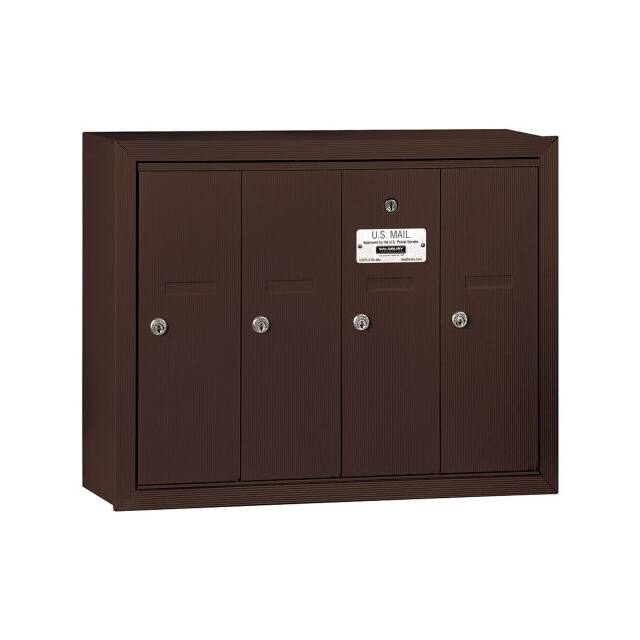 B1408458 SALSBURY VERTICAL MAILBOX, 4 DOO