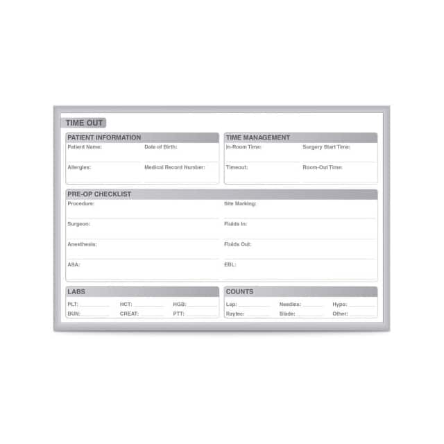 GRPM312T-23 OR TIME OUT 24X36" MAGNETIC STEE