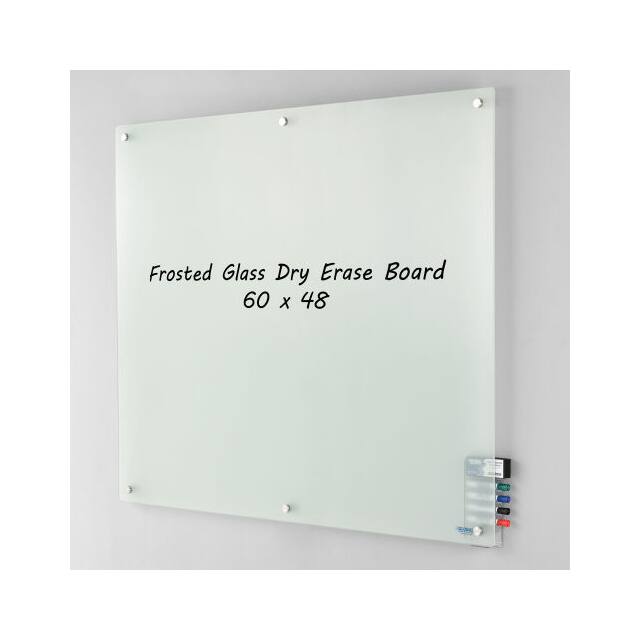 695512 60"WX48"H GLASS DRY ERASE BOARD