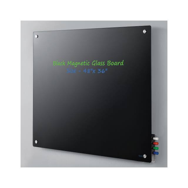 TWMBL-4836 48"W X 36"H MAGNETIC GLASS WHITE