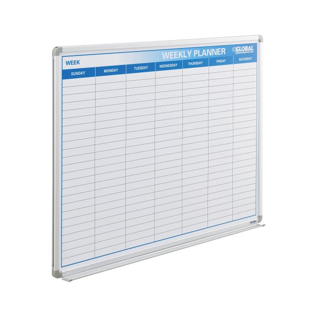 695815 48"W X 36"H WEEKLY CALENDARBOARD