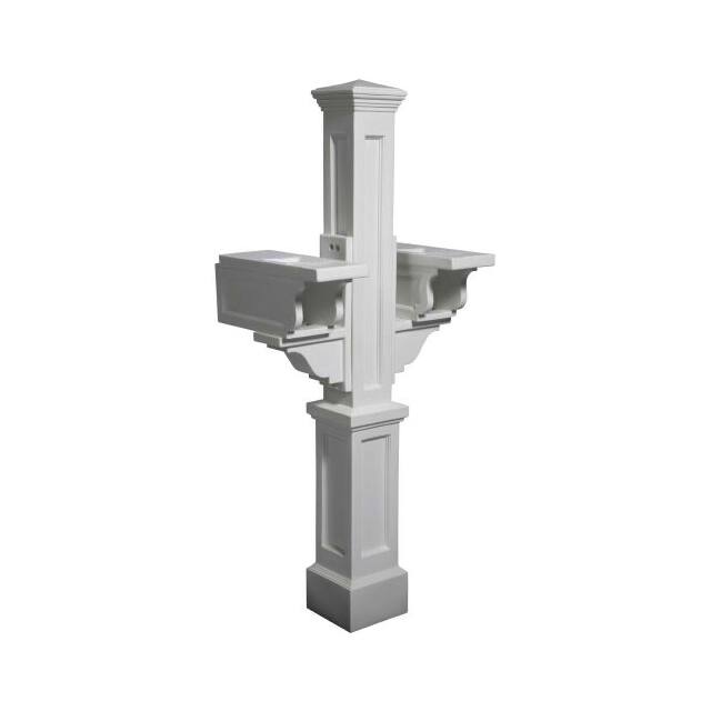 5811-W ROCKPORT DOUBLE MAILBOX POST, 56