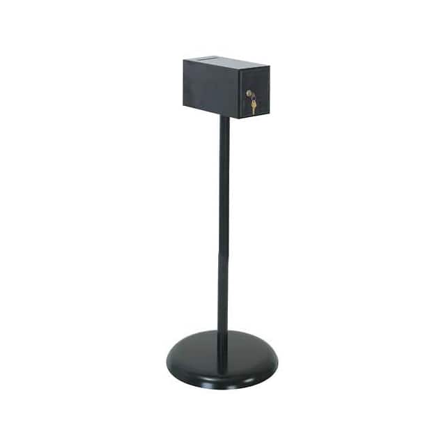 UVDB56-BLACK FREESTANDING DROP BOX, 5-1/2" W