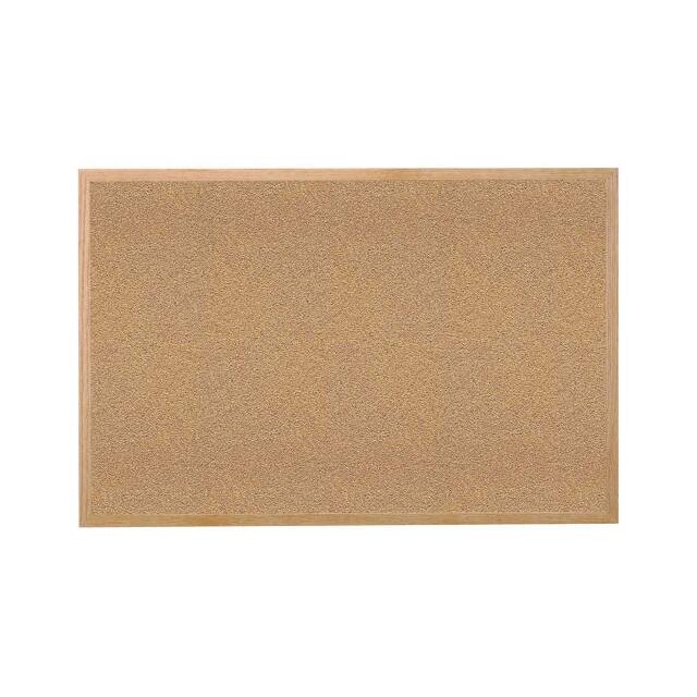 WK46 CORK BULLETIN BOARD, HARDWOOD OA