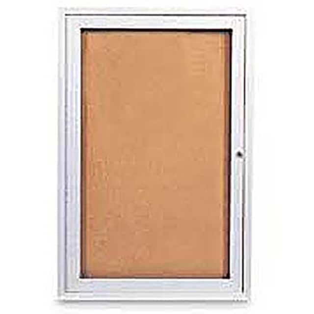 UV-302 ONE-DOOR INDOOR CORKBOARD, 36"W