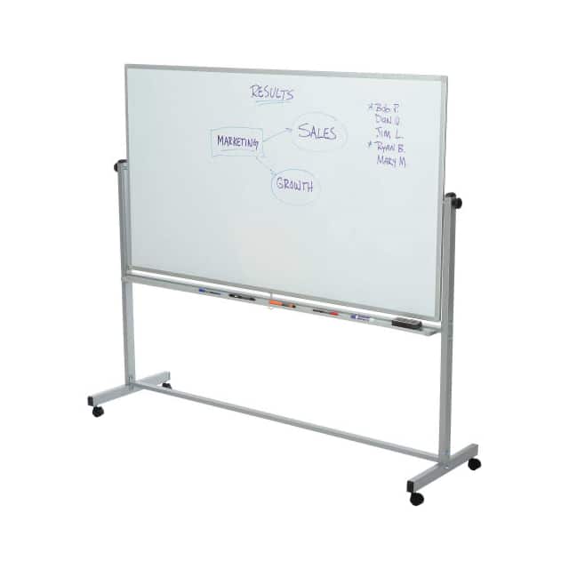 GMB7240WW ROLLING MAGNETIC DRY ERASEBOARD,