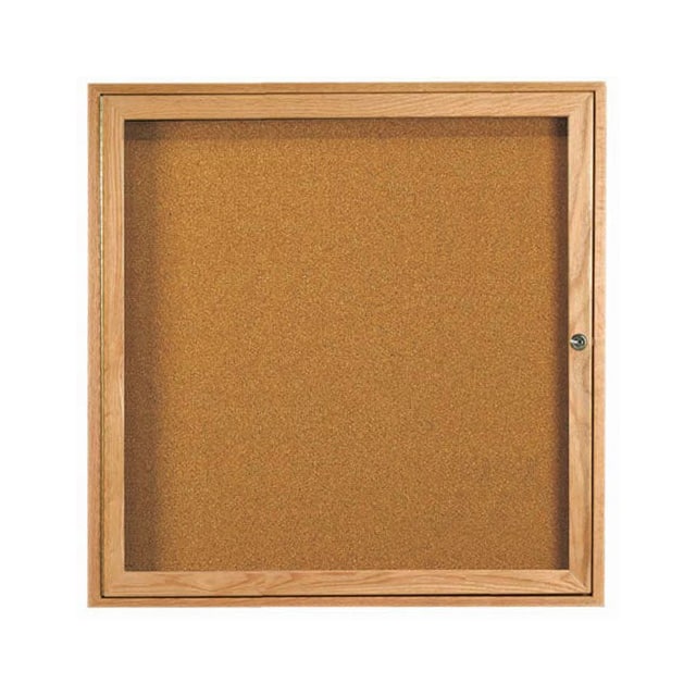 OBC3636R 1 DOOR OAK ENCLOSED BULLETIN BOA